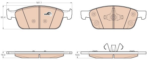 TRW Brake Pads GDB2009 - Brake Pads