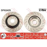 TRW Brake Disc DF6242S, set of 2 - Brake Disc