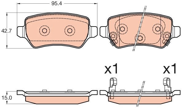 TRW Brake Pads GDB3585 - Brake Pads
