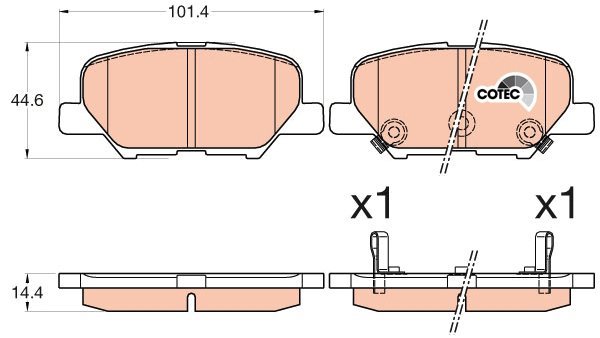 TRW Brake Pads GDB3583 - Brake Pads