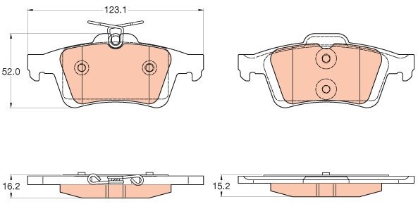 TRW Brake Pads GDB2033 - Brake Pads