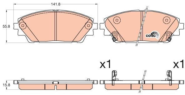 TRW Brake Pads GDB3592 - Brake Pads