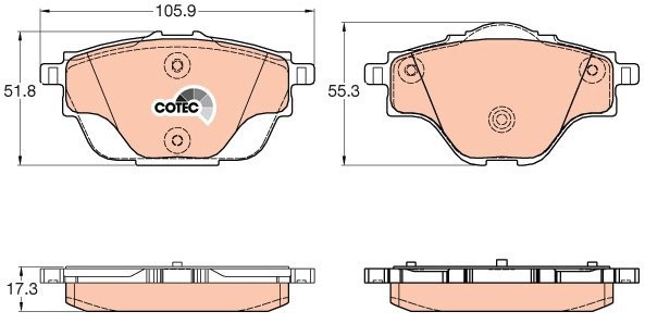 TRW Brake Pads GDB2034 - Brake Pads
