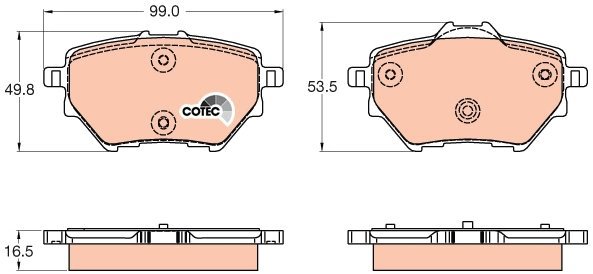 TRW Brake Pads GDB2036 - Brake Pads