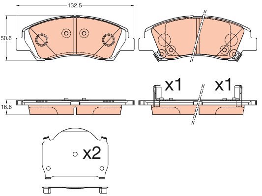 TRW Brake Pads GDB3618 - Brake Pads