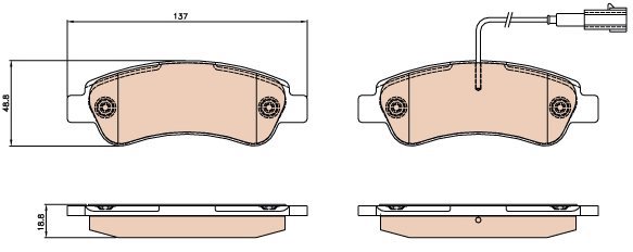 TRW Brake Pads GDB2068 - Brake Pads