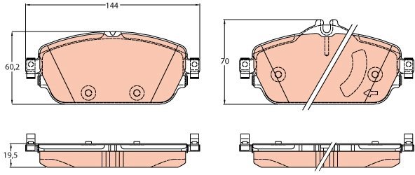 TRW Brake Pads GDB2070 - Brake Pads