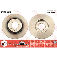 TRW Brake disc DF6656, set of 2 - Brake Disc