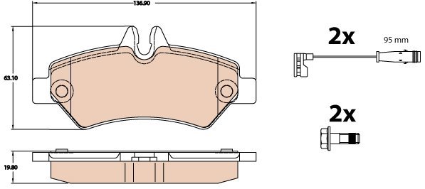 TRW Brake Pads GDB2076 - Brake Pads