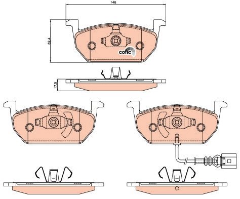 TRW Brake Pads GDB2080 - Brake Pads