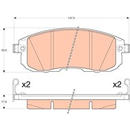 TRW Brake Pads GDB3616 - Brake Pads