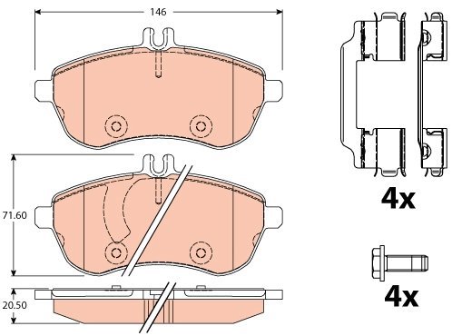 TRW Brake Pads GDB2056 - Brake Pads