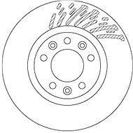 TRW Brake disc DF6657, set of 2 - Brake Disc