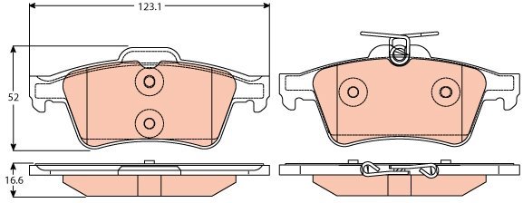 TRW Brake Pads GDB2086 - Brake Pads