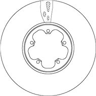 TRW Brake Disc DF6752S, set of 2 - Brake Disc