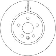 TRW Brake disc DF6820, set of 2 - Brake Disc