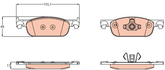 TRW Brake Pads GDB2157 - Brake Pads