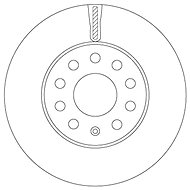 TRW Brake Disc DF6903S, set of 2 - Brake Disc