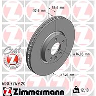 ZIMMERMANN Brake Disc 600.3249.20 - Brake Disc
