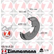 ZIMMERMANN Brake drum 100.1649.20 - Brake drum