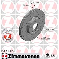 ZIMMERMANN Brake Disc 250.1360.52 - Brake Disc