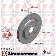 ZIMMERMANN Brake Disc 610.3715.20 - Brake Disc