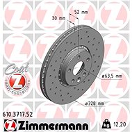 ZIMMERMANN Brake Disc 610.3717.52 - Brake Disc
