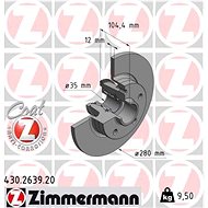 ZIMMERMANN Brake Disc 430.2639.00 - Brake Disc