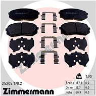 ZIMMERMANN Brake Pads 25205.170.2 - Brake Pads