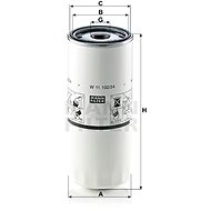 MANN-FILTER W11102/34 - Olejový filtr