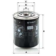 MANN-FILTER W1140/11 - Olejový filtr
