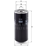 MANN-FILTER WD962 - Olejový filtr