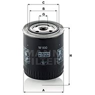 MANN-FILTER W930 - Oil Filter