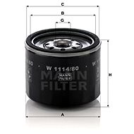 MANN-FILTER W1114/80 - Oil Filter