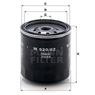 MANN-FILTER W920/82 - Oil Filter