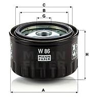 MANN-FILTER W86 - Oil Filter