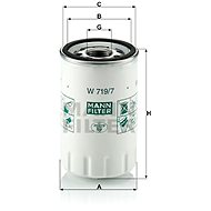 MANN-FILTER W719/7 - Oil Filter