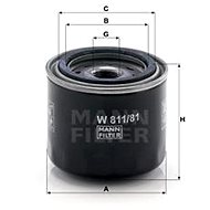 MANN-FILTER W811/81 - Olejový filtr