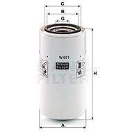 MANN-FILTER W951 - Olejový filtr