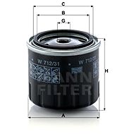 MANN-FILTER W712/31 - Olejový filtr
