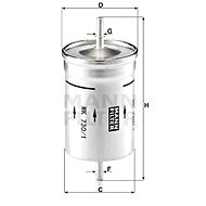 MANN-FILTER WK730/1 - Fuel Filter