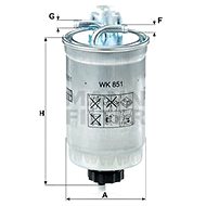 MANN-FILTER WK851 - Fuel Filter