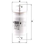 MANN-FILTER WK8036 - Fuel Filter