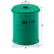 MANN-FILTER P738x - Fuel Filter