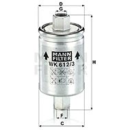 MANN-FILTER WK612/3 - Fuel Filter