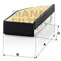 MANN-FILTER C2243/1 - Air Filter