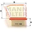 MANN-FILTER C3210 - Vzduchový filtr