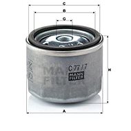 MANN-FILTER C77/7 - Vzduchový filtr