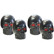 FOLIATEC Foliatec valve caps - black skulls with red eyes - Valve Caps