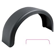 ACI Plastic fender for wheels 13 ' ' / width 200 mm DOMAR black round - Trailer Mudguards